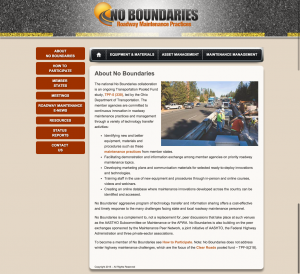 No Boundaries Roadway Maintenance Pooled Fund