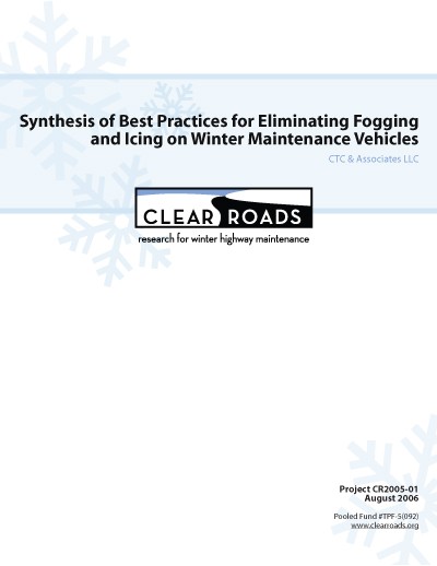 Clear Roads: Anti-fogging report