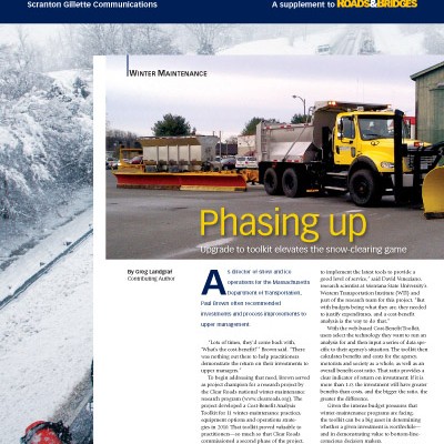 Feature article on Clear Roads Cost-Benefit Toolkit