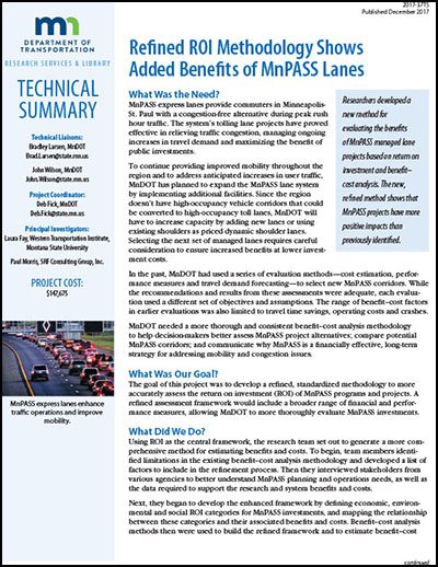 Benefits of MnPASS Lanes